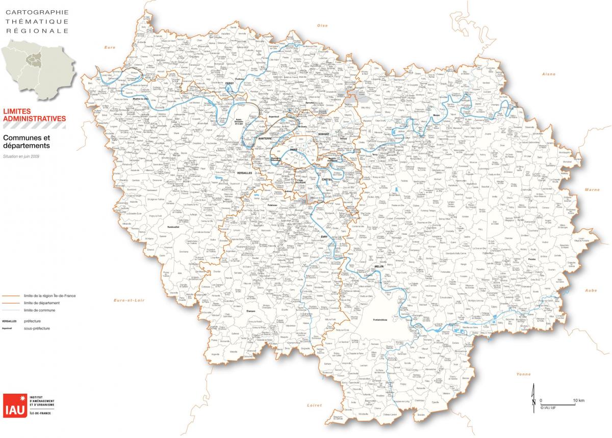 Peta Ile-de-Perancis