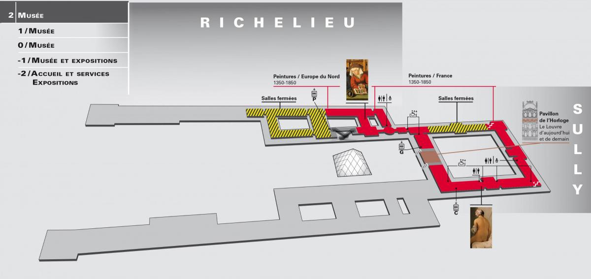 Peta Muzium Louvre Tahap 2