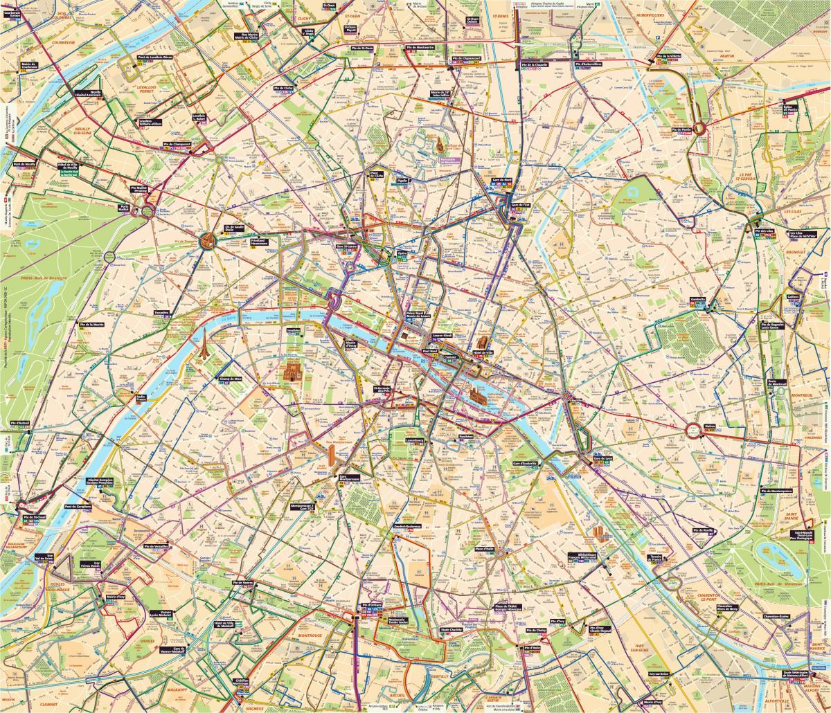 Peta Paris bas