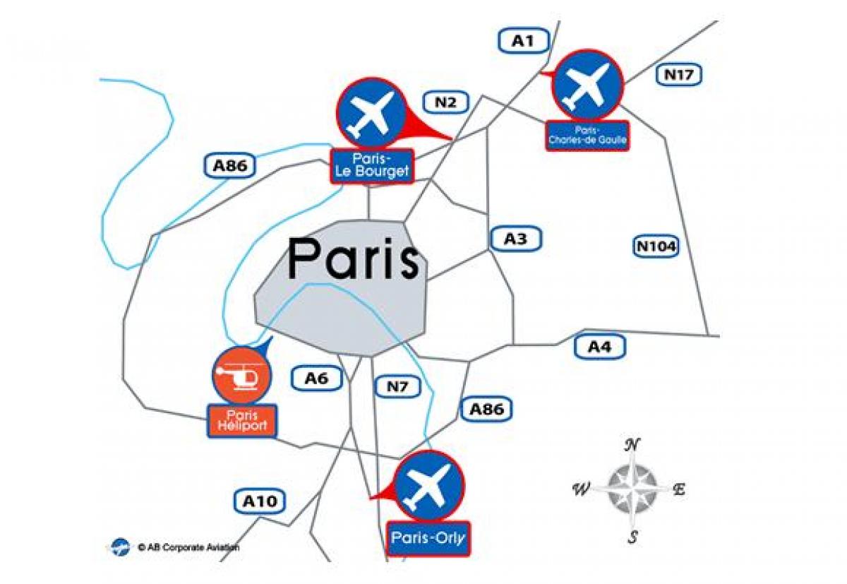 Peta Paris terbang