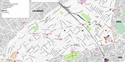 Peta ke-17 arrondissement Paris