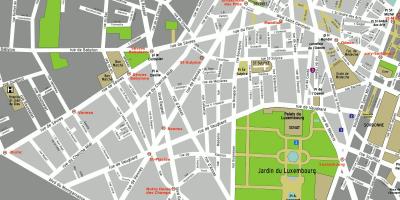 Peta ke-6 arrondissement Paris