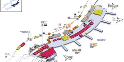 Peta CDG terminal lapangan terbang 2