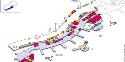 Peta CDG terminal lapangan terbang 2A