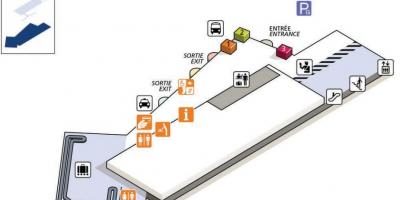 Peta CDG terminal lapangan terbang 2G