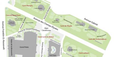Peta Jardin des Champs-Elysees