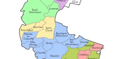 Peta lokasi berhampiran dengan place-de-Seine
