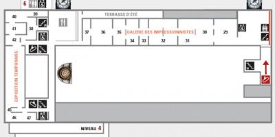 Peta dari Musée D'orsay Level 5