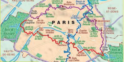 Peta Paris mendaki
