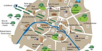Peta Paris pelancong