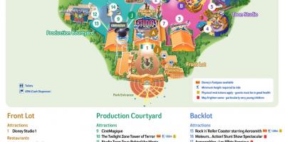 Peta Studio Disney