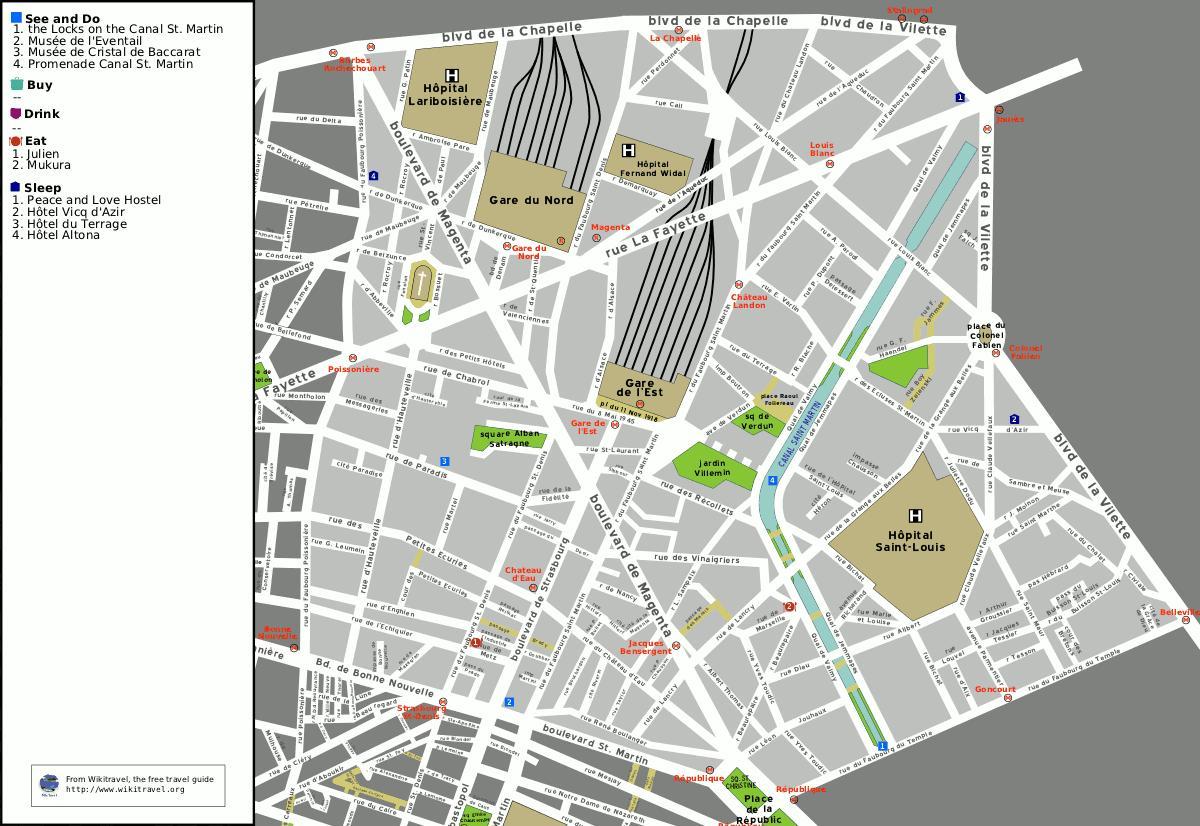 Peta jajaran ke-10 di Paris