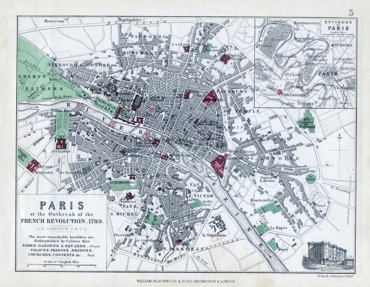 Peta Paris 1789