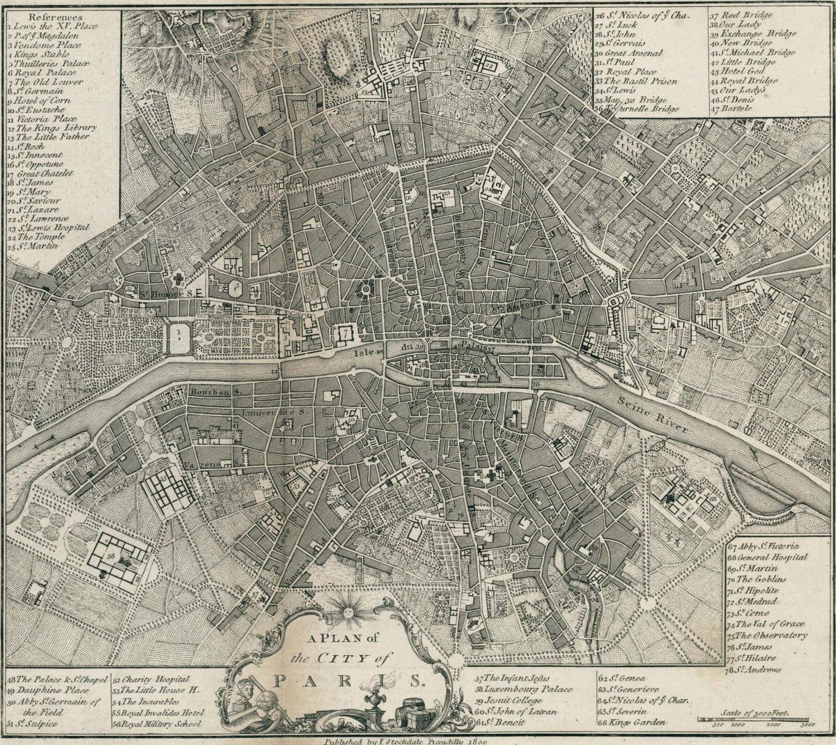 Peta Paris 1800