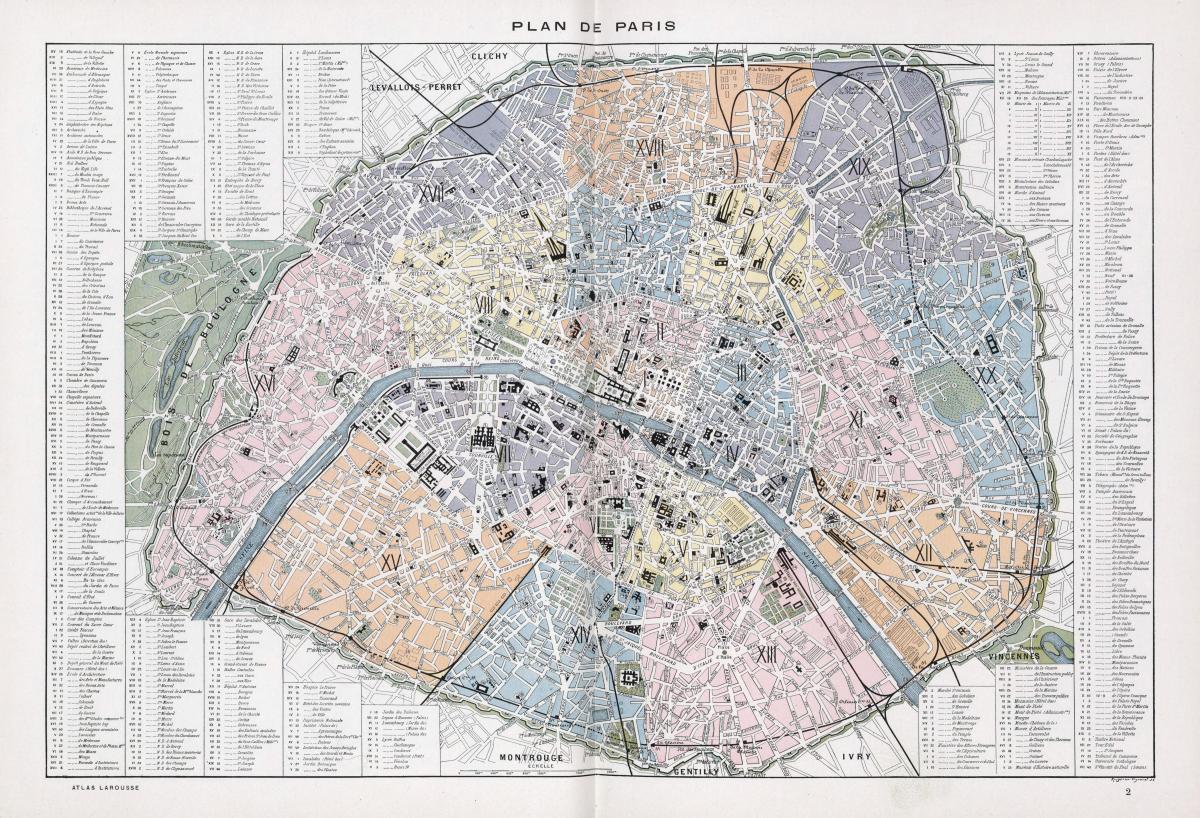 Peta Paris 1900