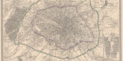 Peta Paris 1850
