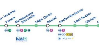 Peta Paris garis bawah tanah 6