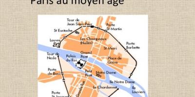 Peta Paris pada Zaman Pertengahan