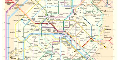 Peta Paris metro