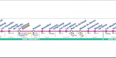 Peta Paris Tramway T2