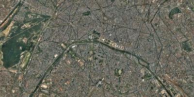Peta satelit Paris